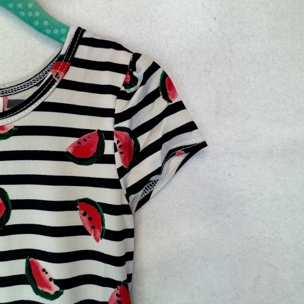 Dotdotsmile Dress Size 2T Black and White With Watermelon Print New with Tags - Picture 2 of 6